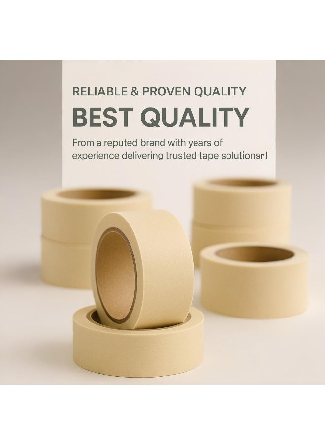 Generic Masking Tape - 24 Rolls | 48mm x 10 Yards Durable Multi-Purpose Tape for Painting, Crafting, Labeling, and Home Improvement  - Image 5
