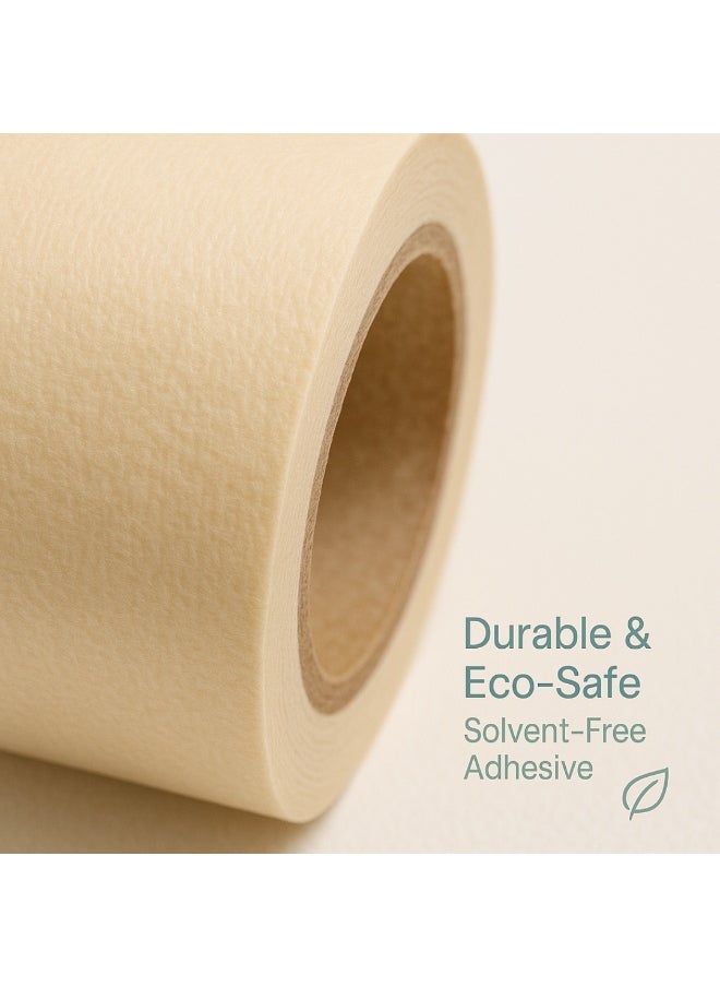 Generic Masking Tape - 24 Rolls | 48mm x 10 Yards Durable Multi-Purpose Tape for Painting, Crafting, Labeling, and Home Improvement  - Image 4