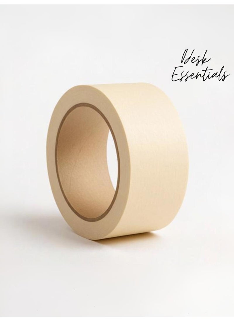 Generic Masking Tape - 24 Rolls | 48mm x 10 Yards Durable Multi-Purpose Tape for Painting, Crafting, Labeling, and Home Improvement  - Image 2