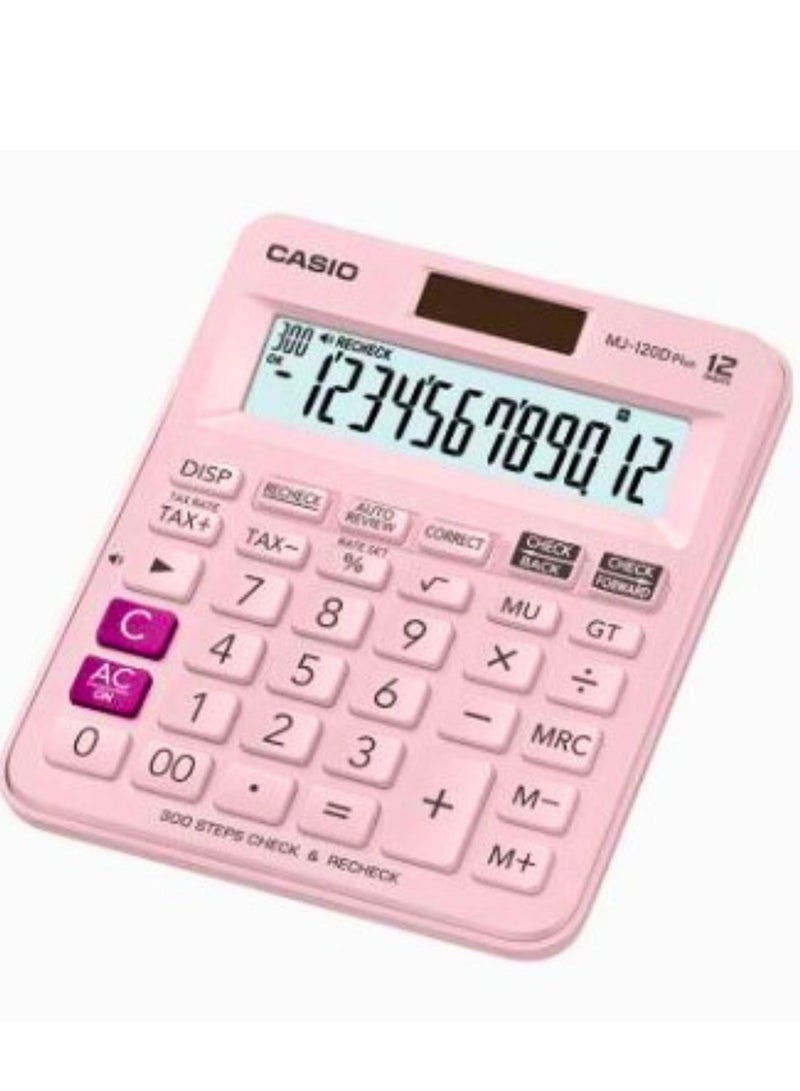 Generic Casio 12-Digit Financial And Business Calculator Pink Color  - Image 1