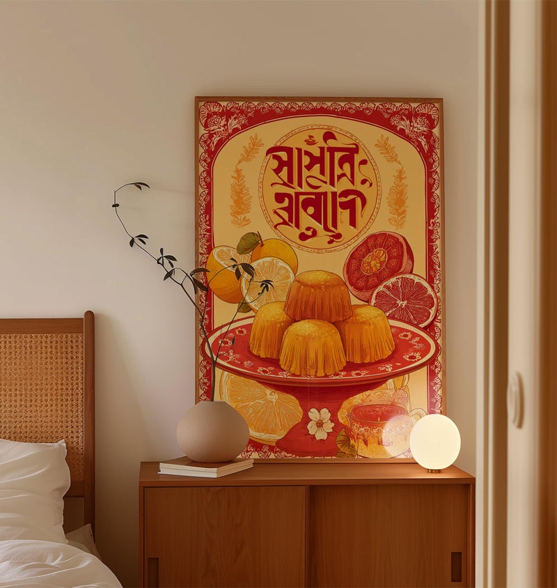 TNESSENTIAL Bangladeshi Dessert Print, Traditional Food Illustration Poster - Image 5