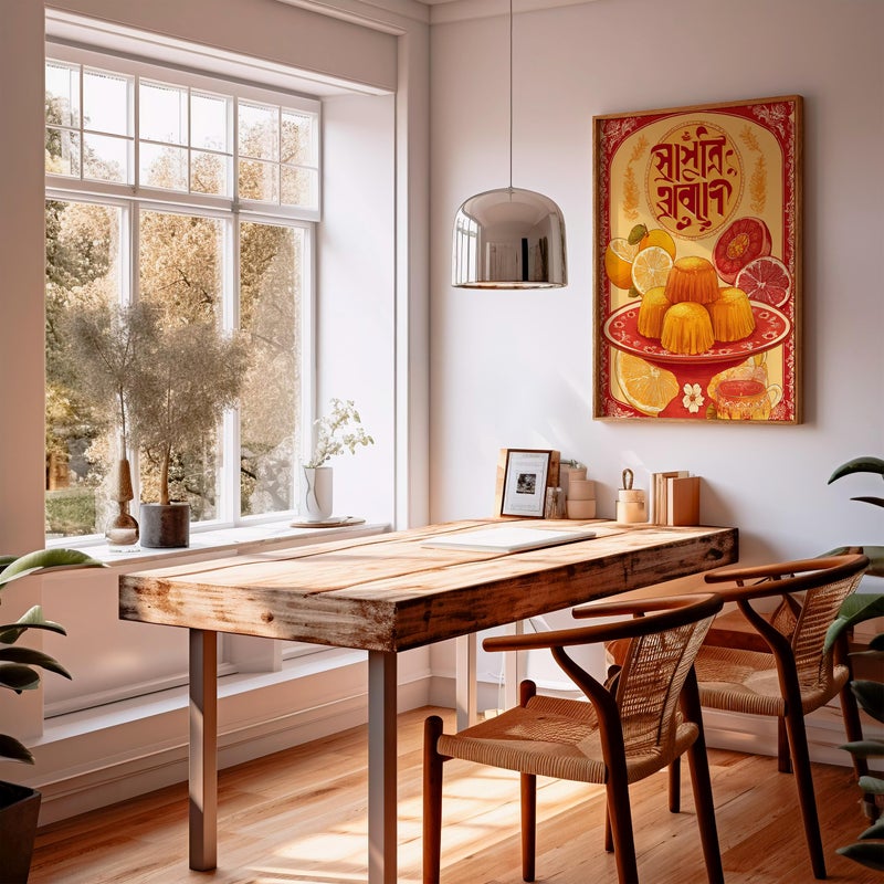 TNESSENTIAL Bangladeshi Dessert Print, Traditional Food Illustration Poster - Image 2