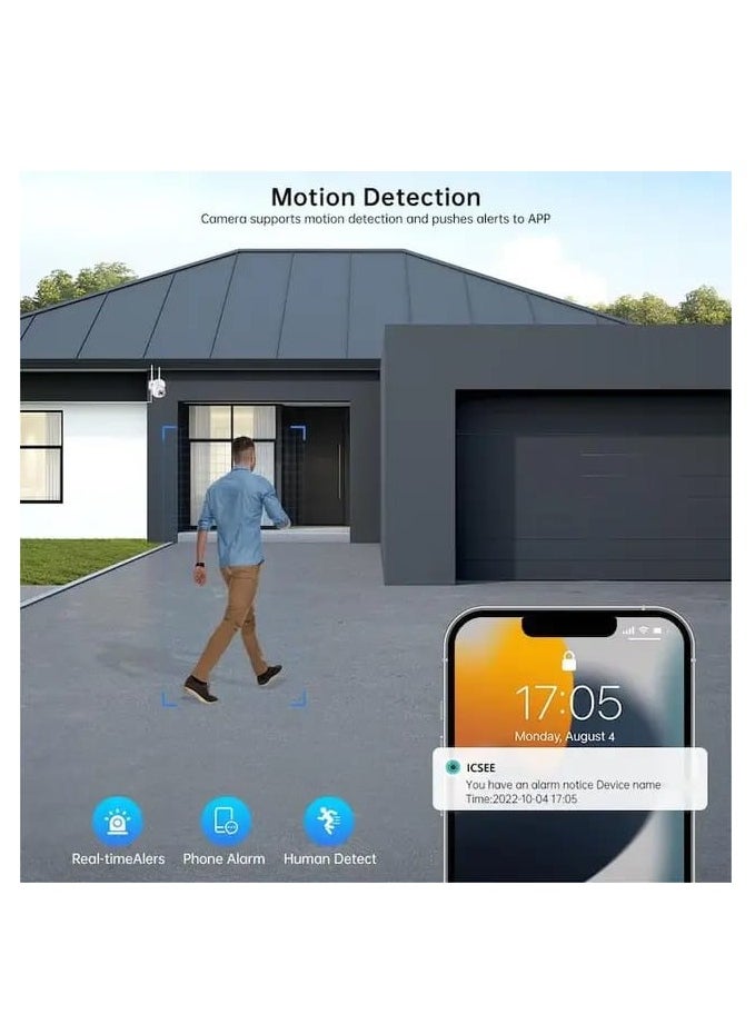 JORTAN - Jortan 1080P Indoor Outdoor Wi-Fi Security Camera, Night Vision, 2 way Talking, Motion Detection, IP66 Water and Dustproof, PTZ Control - Image 1