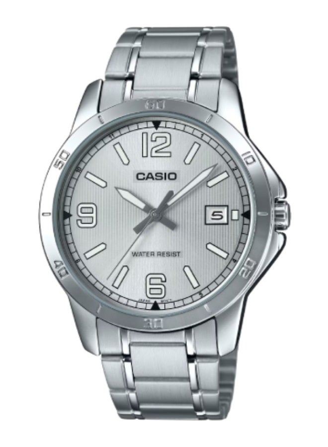 Casio His & Her Stainless Steel Band Couple Watch MTP/LTP -V004D-7B2UDF - Image 3