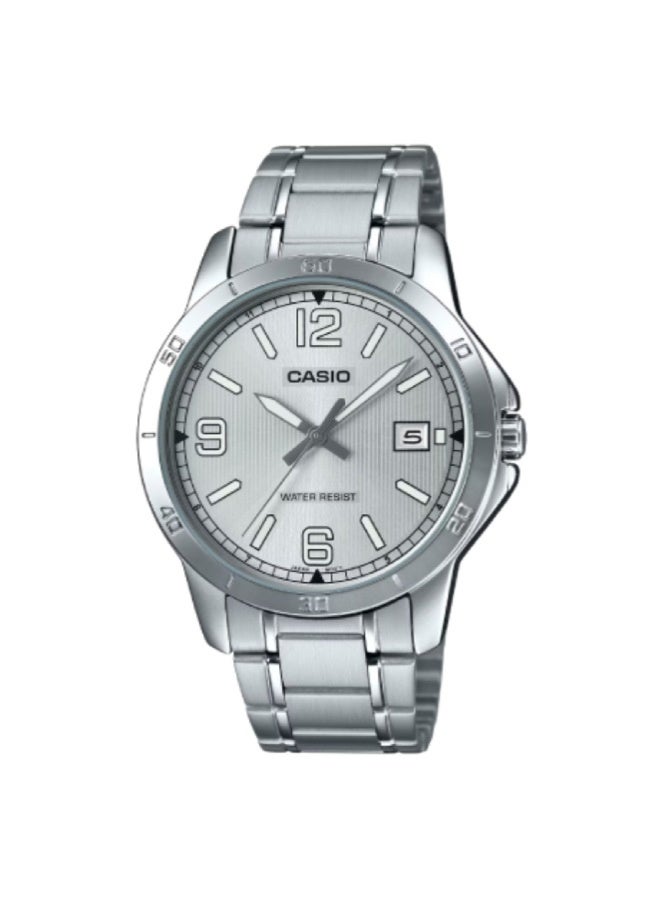 Casio His & Her Stainless Steel Band Couple Watch MTP/LTP -V004D-7B2UDF - Image 2