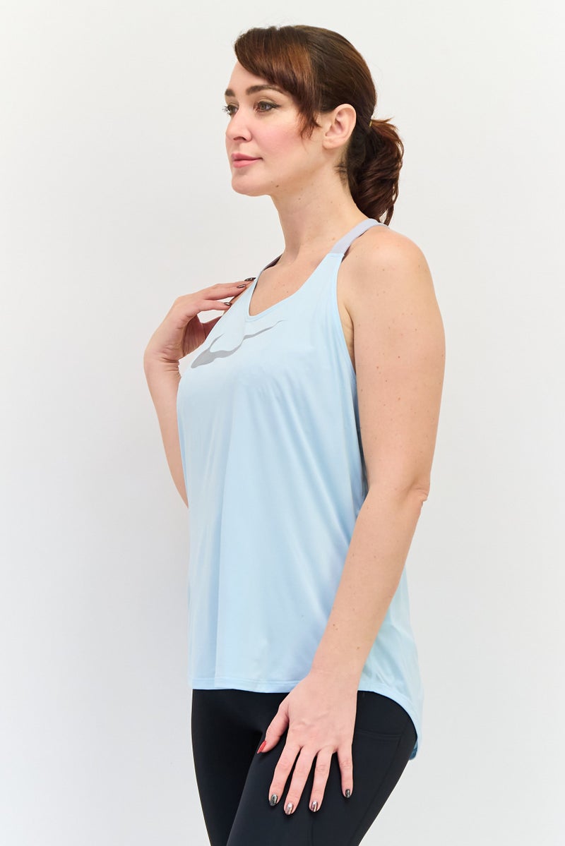Nike Women Sportswear Fit Running Tank Top, Light  Blue - Image 2