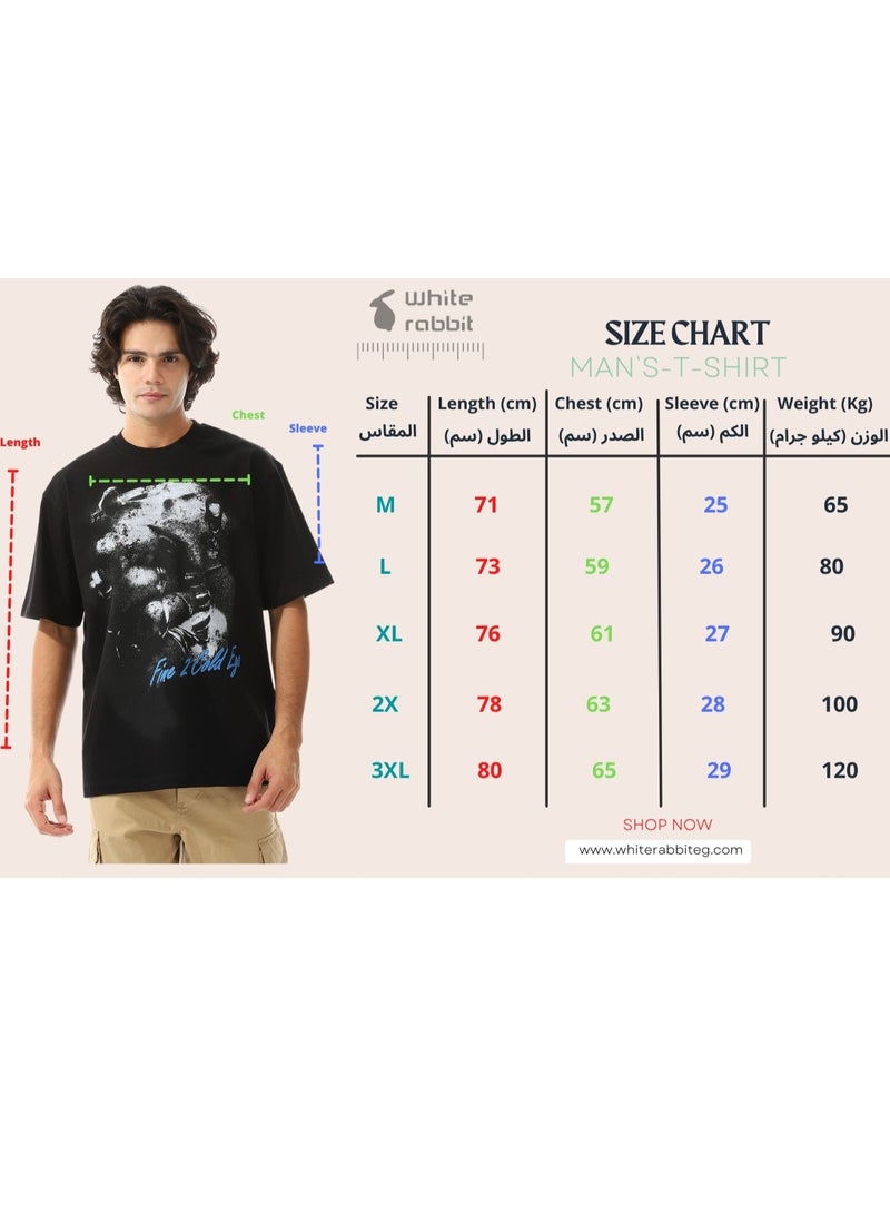 WHITE RABBIT Printed Short Sleeves T-shirt - Image 5