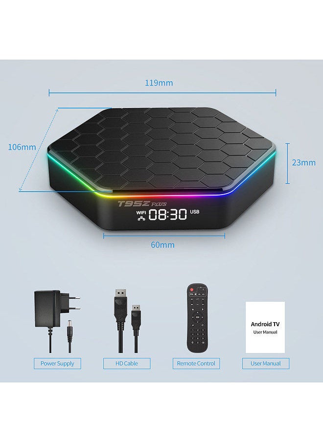 Generic - T95Z Plus Android 12.0 Smart TV Box Allwinner H618 Quad-core 4K Media Player 6K Decording H.265 VP9 Dual Band WiFi6 BT5.0 Digital Display with Remote Control - Image 1