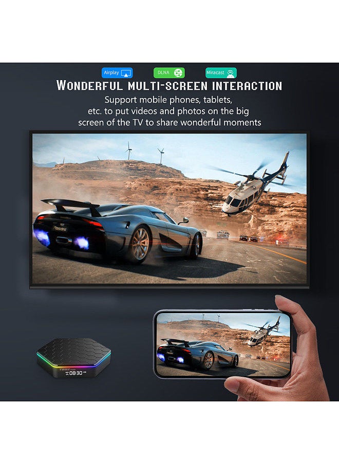 Generic - T95Z Plus Android 12.0 Smart TV Box Allwinner H618 Quad-core 4K Media Player 6K Decording H.265 VP9 Dual Band WiFi6 BT5.0 Digital Display with Remote Control - Image 1