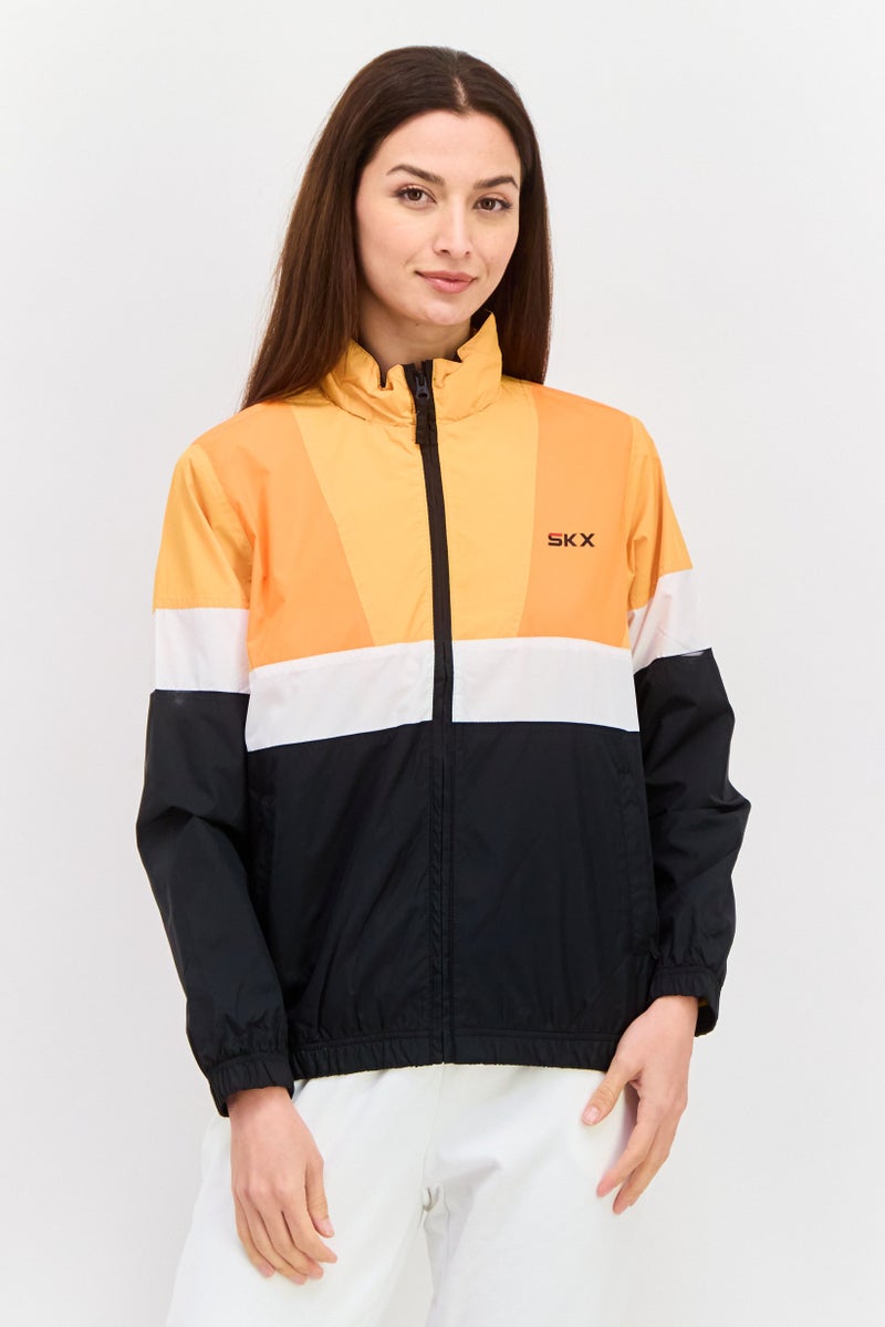 SKECHERS Women Sportswear Fit Long Sleeve Training Jacket, Orange - Image 1