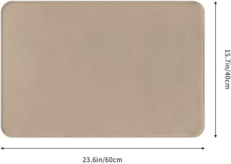 حصيرة الباب باللون البني الفاتح مقاس 16 × 24 بوصة للاستخدام الداخلي والخارجي للباب الأمامي والتراس والجراج والشرفة - Image 2