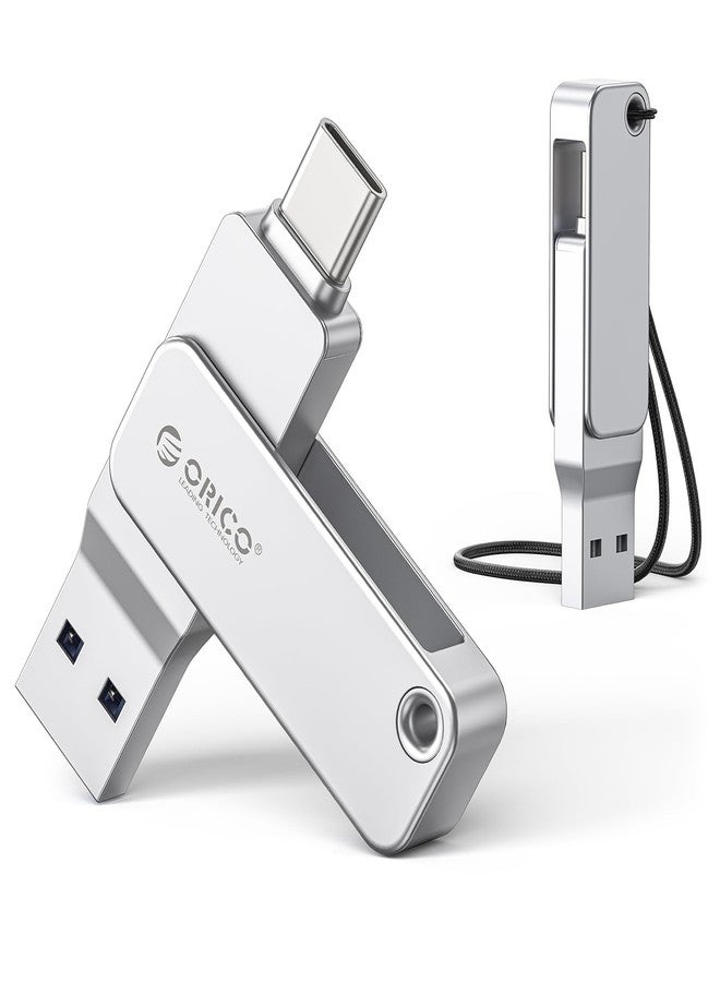 ORICO 256GB Lady Flash Drive - Ultra-Slim Design for Smartphones & Laptops with 150MB/s Transfer Speed,Dual Connector USB Type-C and USB Type-A Flash Drive - EB05-256G - Image 1