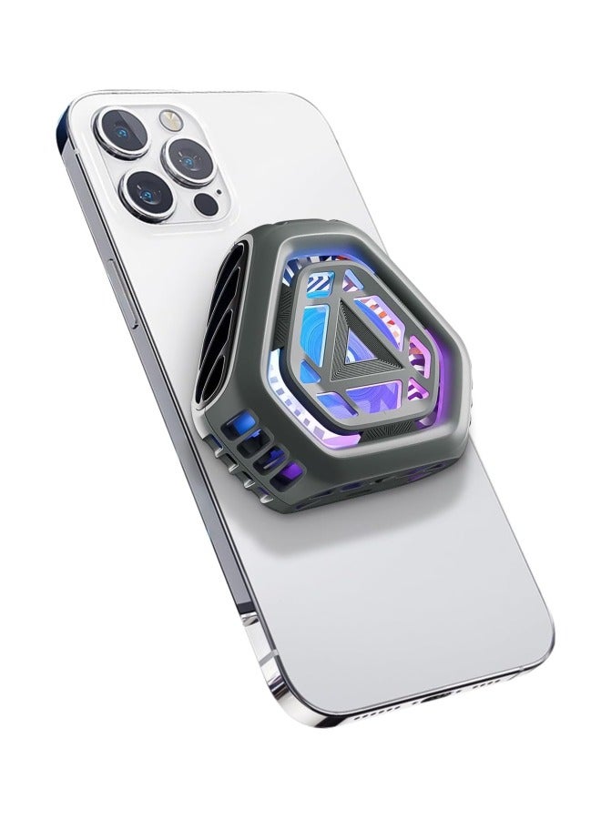 Magnetic Mobile Phone Radiator, Ultra-Thin Mobile Phone Cooler, Bass, Cooling Fan, Suitable For Iphone14/15/16pro - Image 1