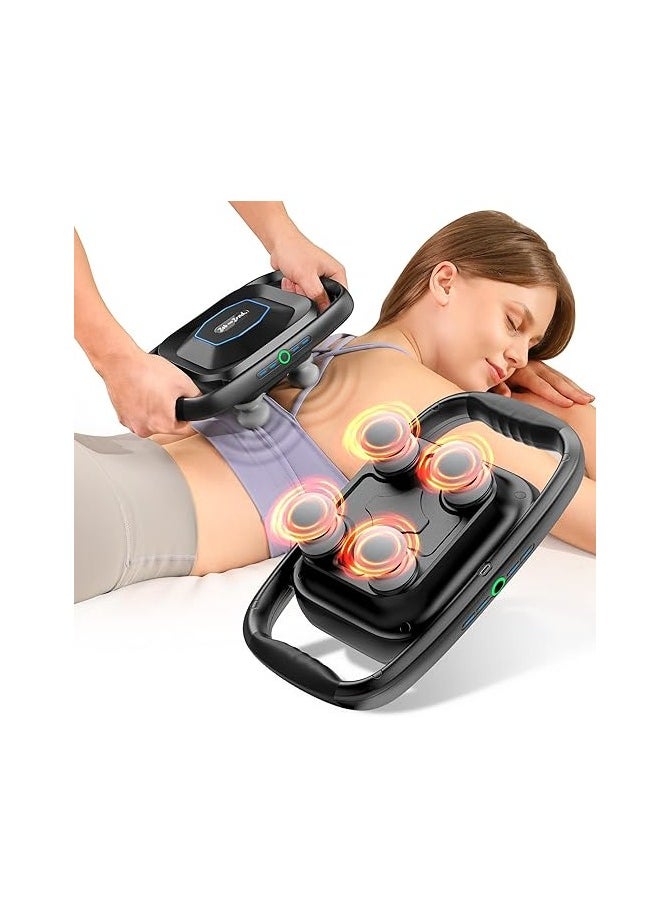 Blueidea - Blue idea 4-Head Massage Gun, Massage Gun Deep Tissue with 4 Massage Intensity, Replaceable Massage Heads and Plate, Electric Massager Tool for Back, Shoulder, Neck, FSA and HSA Eligible - Image 1