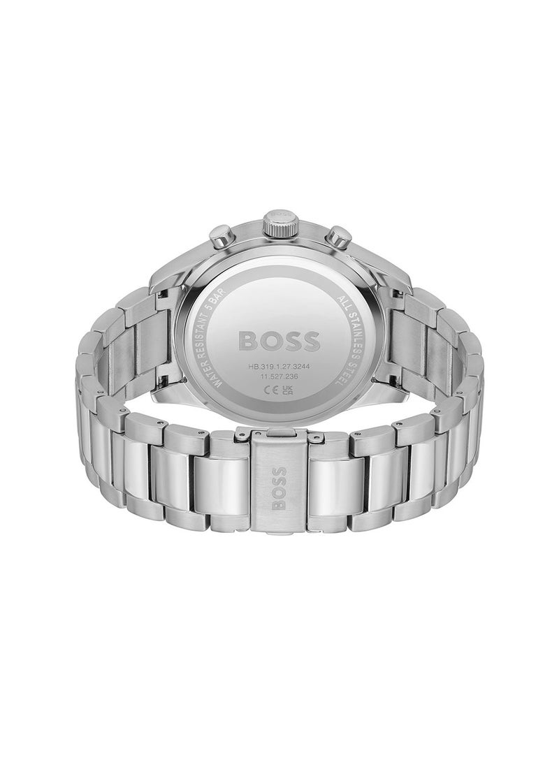 HUGO BOSS ساعة يد كرونوغراف من الستانلس ستيل للرجال 1513989 - Image 2