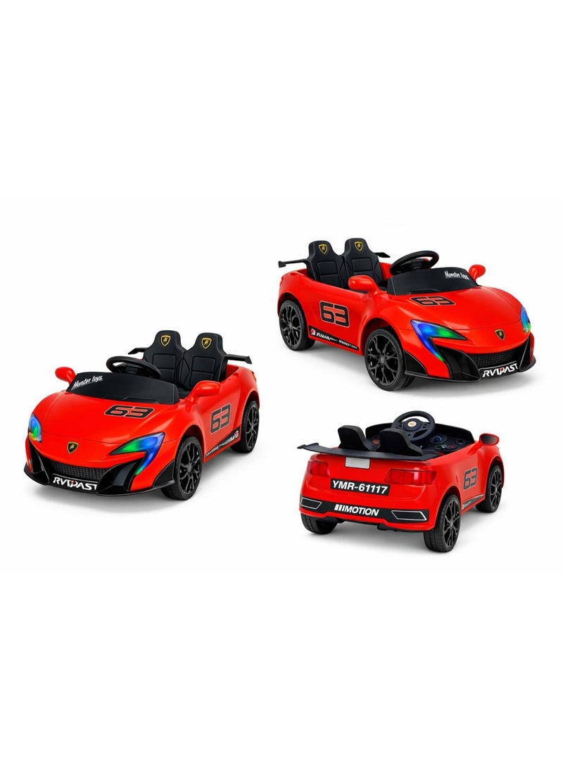 ضحكة  سيارة ركوب كهربائية للأطفال 6V بمحرك 380، تصميم رياضي - Image 5