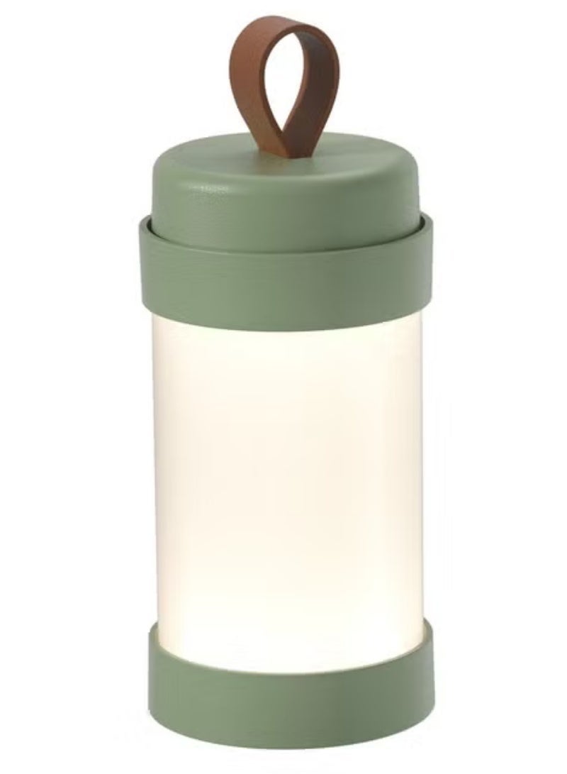Sompex Alva Rechargeable Table Lamp | 2 light colours | Stepless rotate dimmer | IP65 (water-resistant) | Suitable for indoors and outdoors | Aluminium | Battery operated | 7.5 x 18.3 cm - Olive Green - Image 1