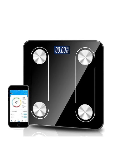 Weight Scale, Practical Body Fat Scale With Led Display, With Smartphone App