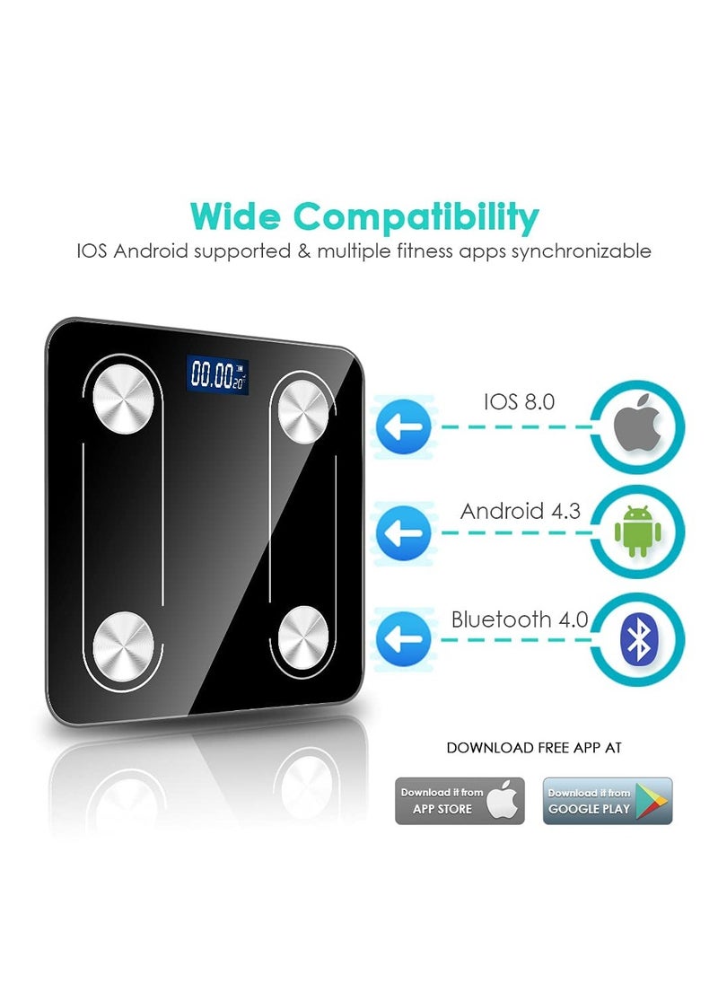Necomi - Weight Scale, Practical Body Fat Scale With Led Display, With Smartphone App - Image 1