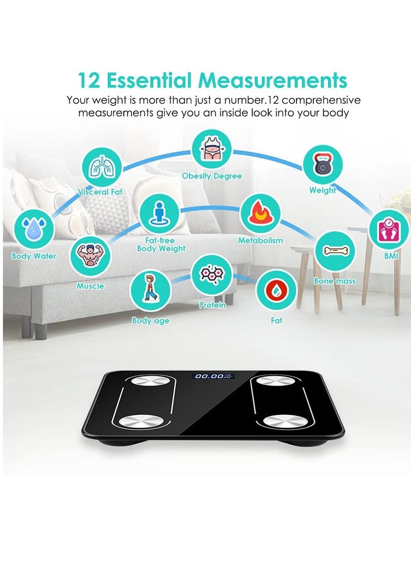 Necomi - Weight Scale, Practical Body Fat Scale With Led Display, With Smartphone App - Image 1