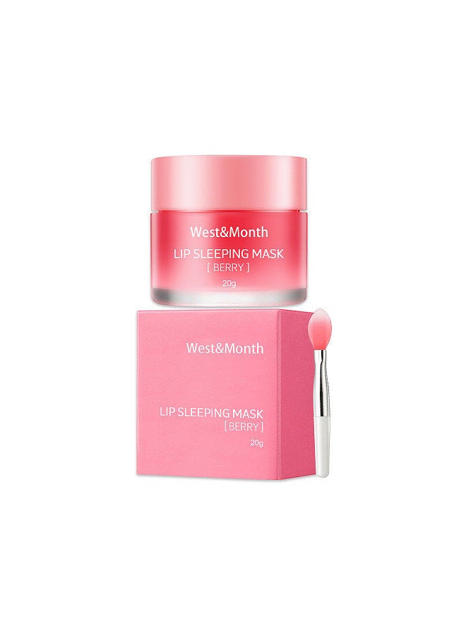 West&Month West&Month 20g Lip Balm with Lip Brush Pure Natural Formula Gently Remove Dead Skin Fade Lip Lines Brighten Lip Color  - Image 1