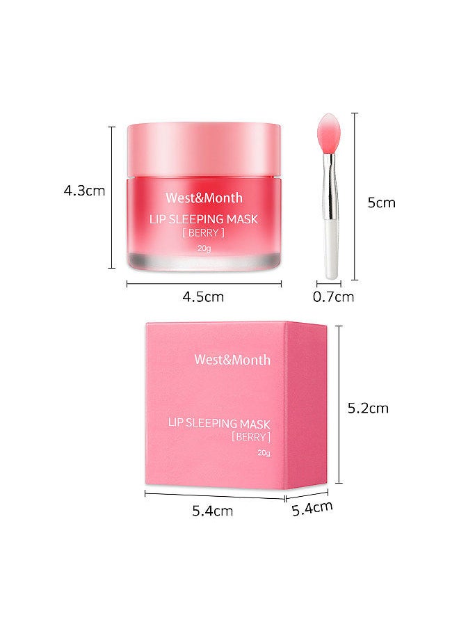West&Month West&Month 20g Lip Balm with Lip Brush Pure Natural Formula Gently Remove Dead Skin Fade Lip Lines Brighten Lip Color  - Image 3