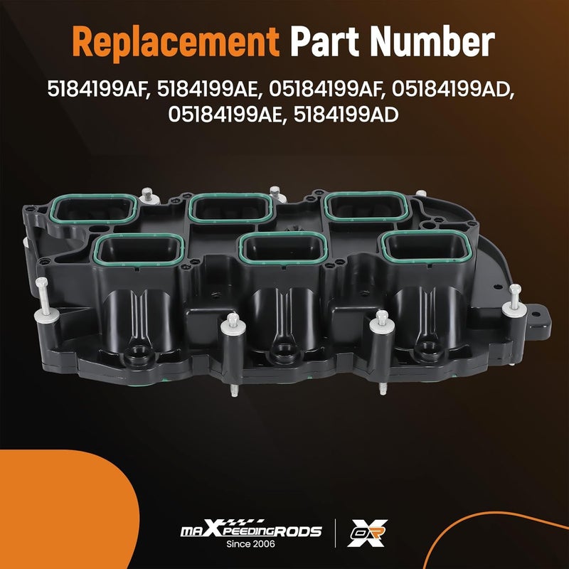 maXpeedingrods ماكس بيدينغ رودز مجمع السحب مع حشية 05184199AF لدودج، جيب، كرايسلر V6 3.6L - Image 3