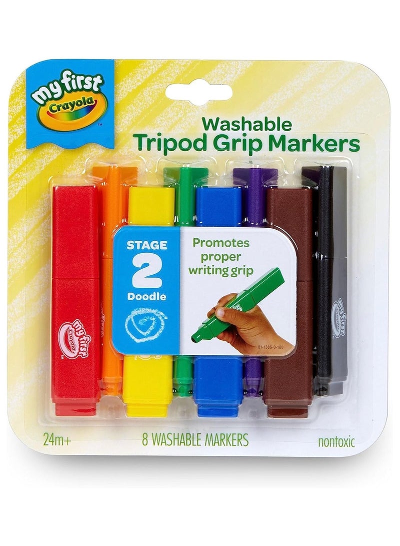 كرايولا أقلام كرايولا ثلاثية القوائم من كرايولا، ٦ قطع. - Image 1