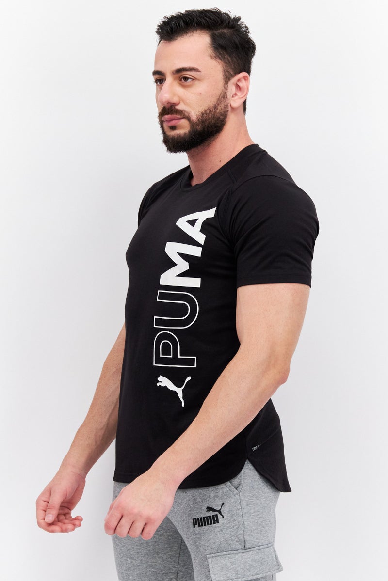 PUMA تي شيرت تدريب رياضي للرجال، أسود - Image 4