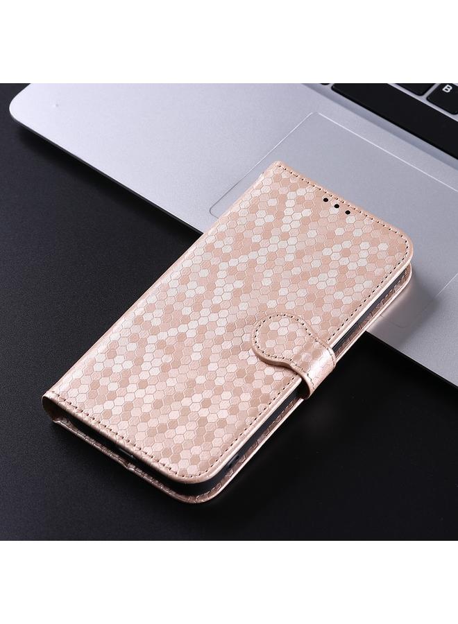 S-TOP Case For Samsung Galaxy S24 Ultra 5G Honeycomb Dot Texture Leather Phone Case - Image 2