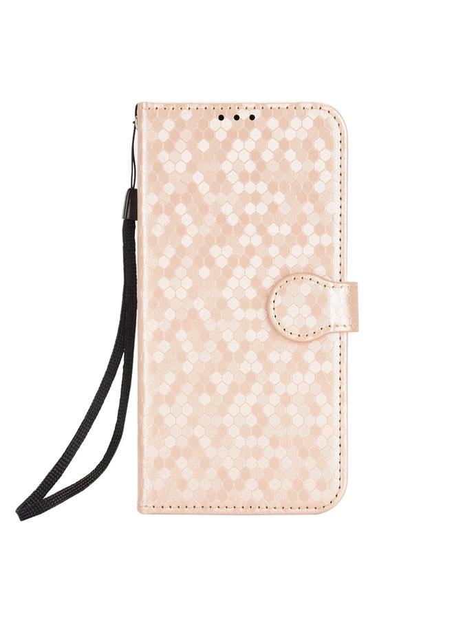 S-TOP Case For Samsung Galaxy S24 Ultra 5G Honeycomb Dot Texture Leather Phone Case - Image 3