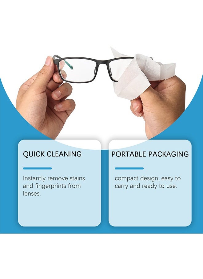 Jakehoe Lens Wipes For Glasses - Pre-moistened Glasses Lens Cleaning Wipes - 12 Lens Wipes Individually Wrapped Silk-Free And Streak-Free Glasses Wipes Lens Cleaner For Sunglasses And Camera Lenses Glasses Stains Blurred Vision Clean Glasses Screen Convenient Portable Wipes  - Image 4