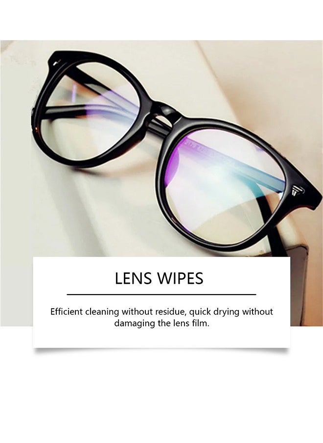 Jakehoe Lens Wipes For Glasses - Pre-moistened Glasses Lens Cleaning Wipes - 12 Lens Wipes Individually Wrapped Silk-Free And Streak-Free Glasses Wipes Lens Cleaner For Sunglasses And Camera Lenses Glasses Stains Blurred Vision Clean Glasses Screen Convenient Portable Wipes  - Image 5