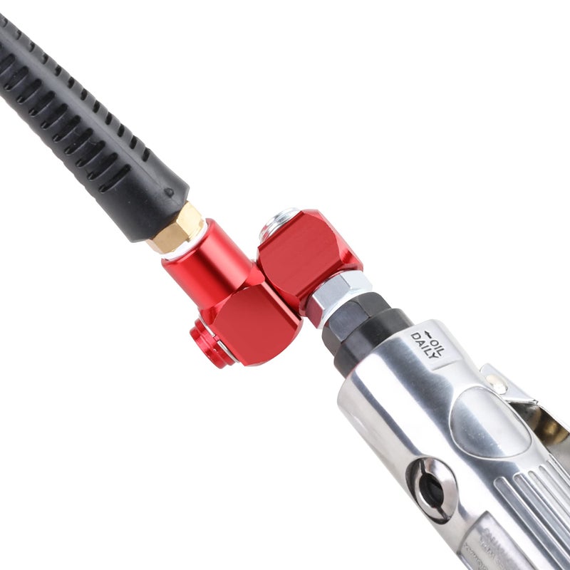 Hromee Hromee 1/4 Inch NPT 360 Degree Swivel Air Hose Connector, 1/4” Industrial Air Fittings and Pneumatic Tool Adapter 2 Pack  - Image 3