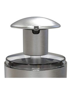 Primanova Hygenic Refillable Soap Dispenser Rust Proof Stainless Material 600 Ml Lotion Dispensers For Kitchen, Bathroom, Transparent/Silver  - Image 4