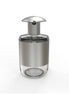 Primanova Hygenic Refillable Soap Dispenser Rust Proof Stainless Material 600 Ml Lotion Dispensers For Kitchen, Bathroom, Transparent/Silver  - Image 1