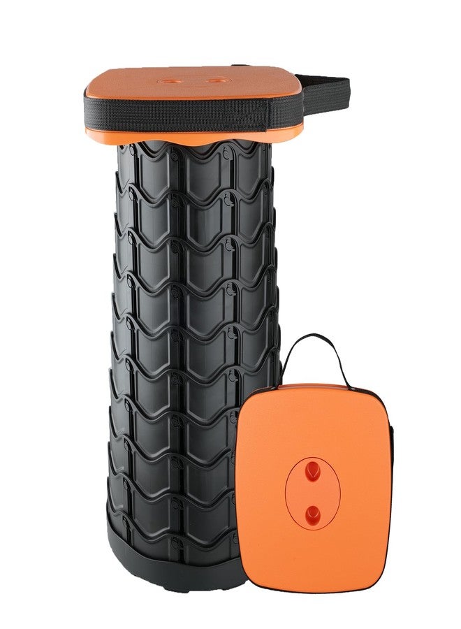 Boreeman كرسي بوريمان القابل للطي، كرسي مربع محمول، خفيف الوزن ولكنه أكثر متانة مع قدرة تحمل تصل إلى 400 رطل، كرسي قابل للطي مطور للتخييم وصيد الأسماك والمشي لمسافات طويلة والشواء (مربع برتقالي) - Image 1