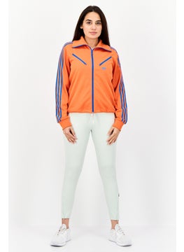 adidas Originals Women Sportswear Fit Long Sleeves Outdoor Sweatshirt, Orange  - Image 3