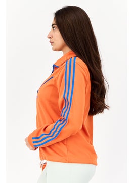 adidas Originals Women Sportswear Fit Long Sleeves Outdoor Sweatshirt, Orange  - Image 2