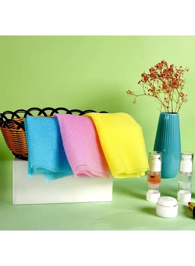 3pcs Random Colors Exfoliating Mesh Sponges Gentle Body Scrubber Quick Dry Durable - Image 5