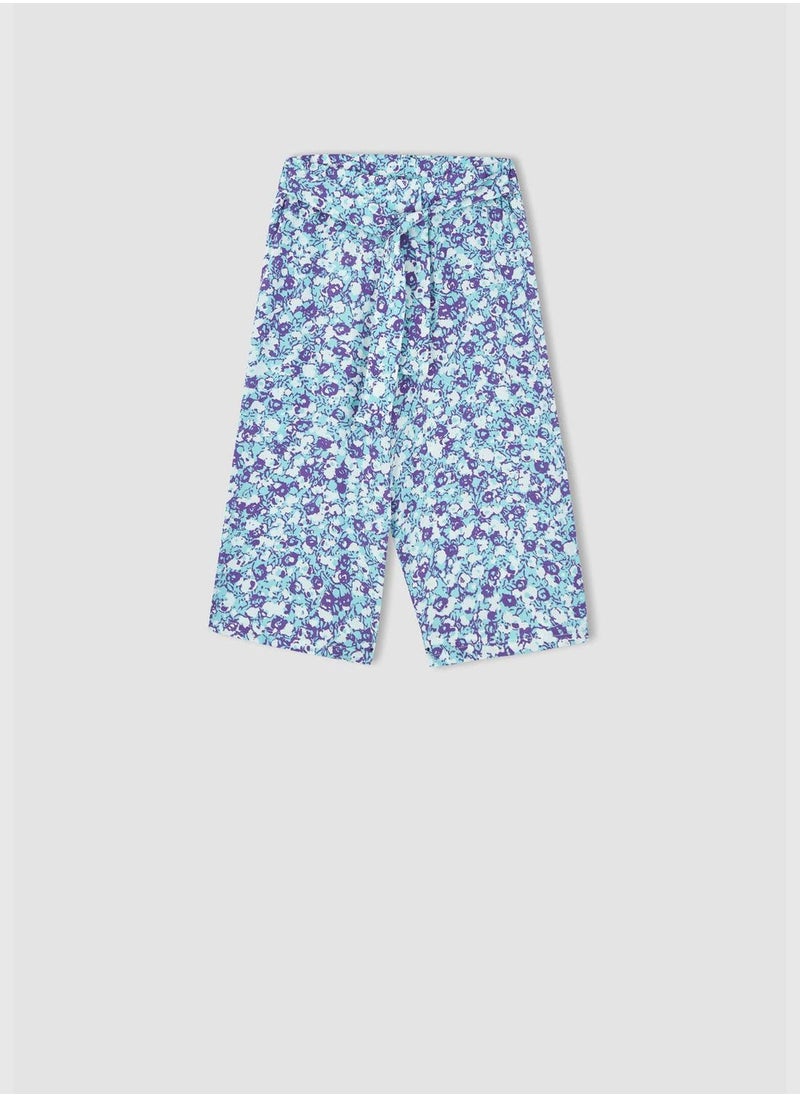 DeFacto - Relaced Fit Patterned Trousers With Waist Tie - Image 1