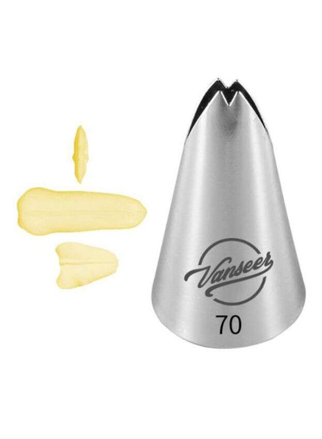 Loquat Cake Decorating Piping Nozzle Silver 5cm - Image 2