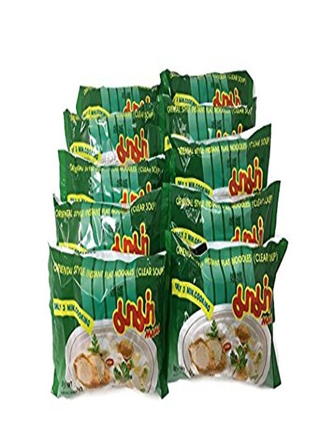 Mama Instant Flat Noodle Soup, 1.75 oz. Packets (Set of 10) (Clear Soup) - Image 2