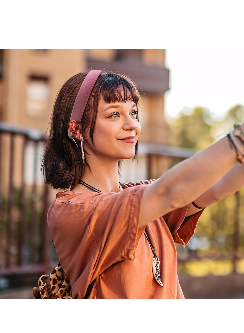 Loquat 7 Pcs Women's  Girls Headband Set, Non-Slip Floral, Pearl,  Vintage Wide Headbands - Image 4