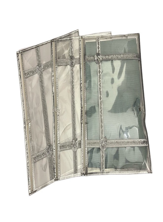 DBRANDY Single Packing Cloth Cover Bag for Storage/Gifting/organizing wardrobes/Wedding Saree/Suit Packing Bags (Slaty, Pack of 4) - Image 4