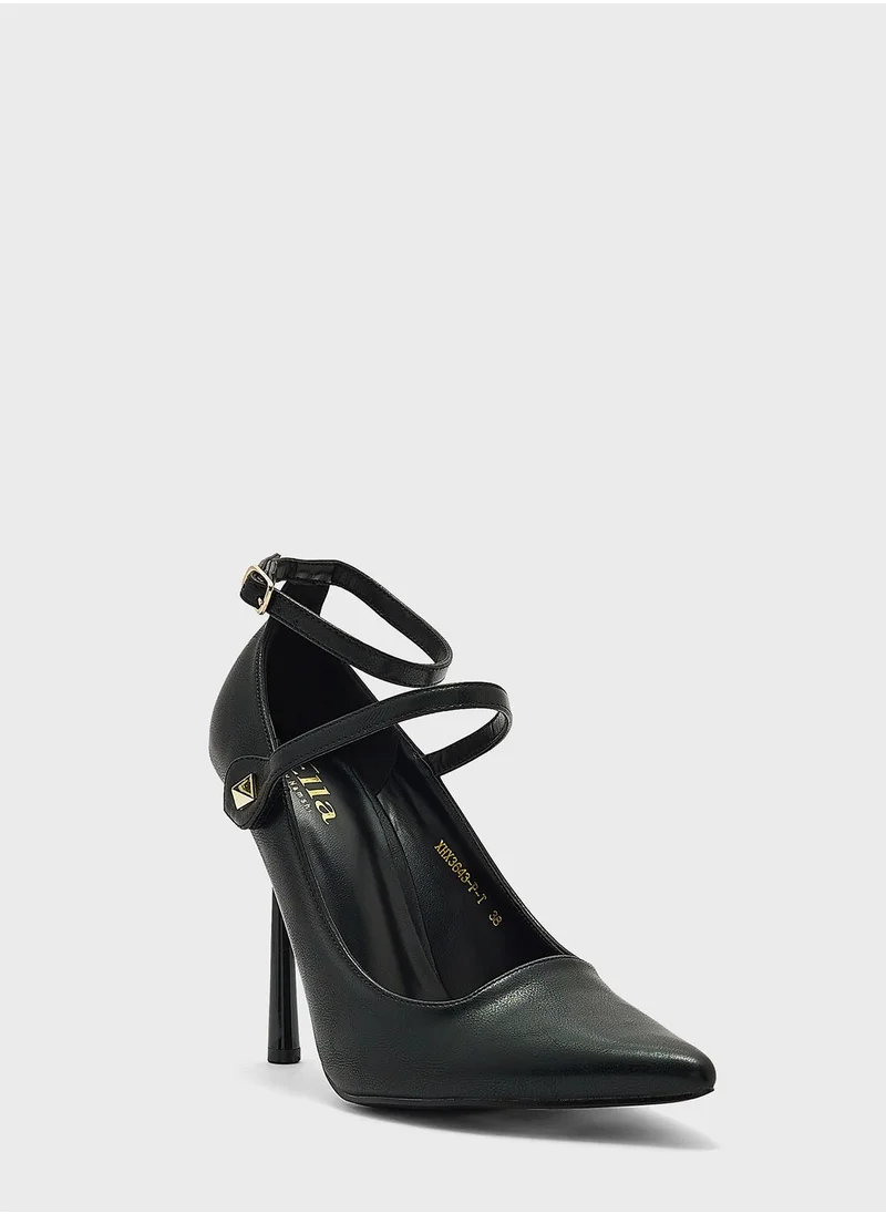 ELLA Double Link Ankle-Strap Pumps