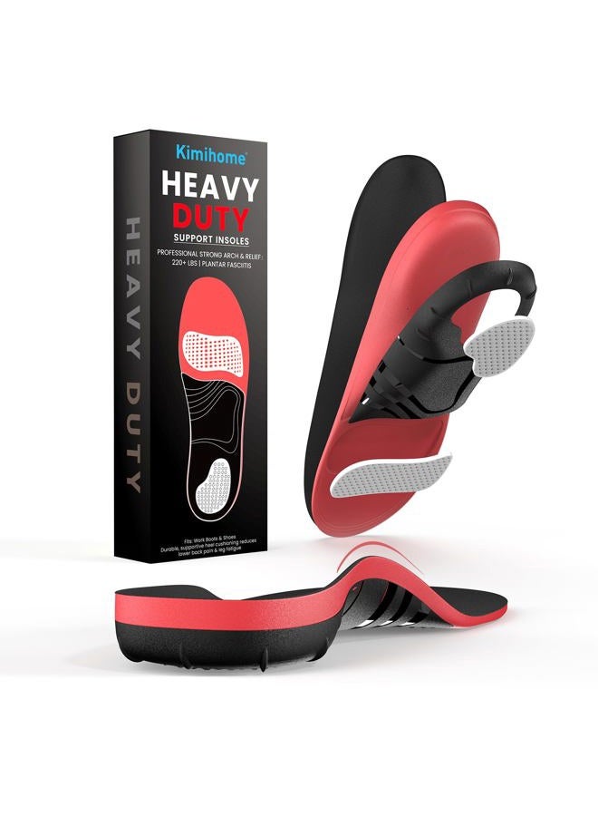 Kimihome Plantar Fasciitis Relief Insoles - High Arch Support Inserts - Heel Cups & Shoe Insoles for Heel Pain Relief - Heel Spur Relief Products - L - Image 1