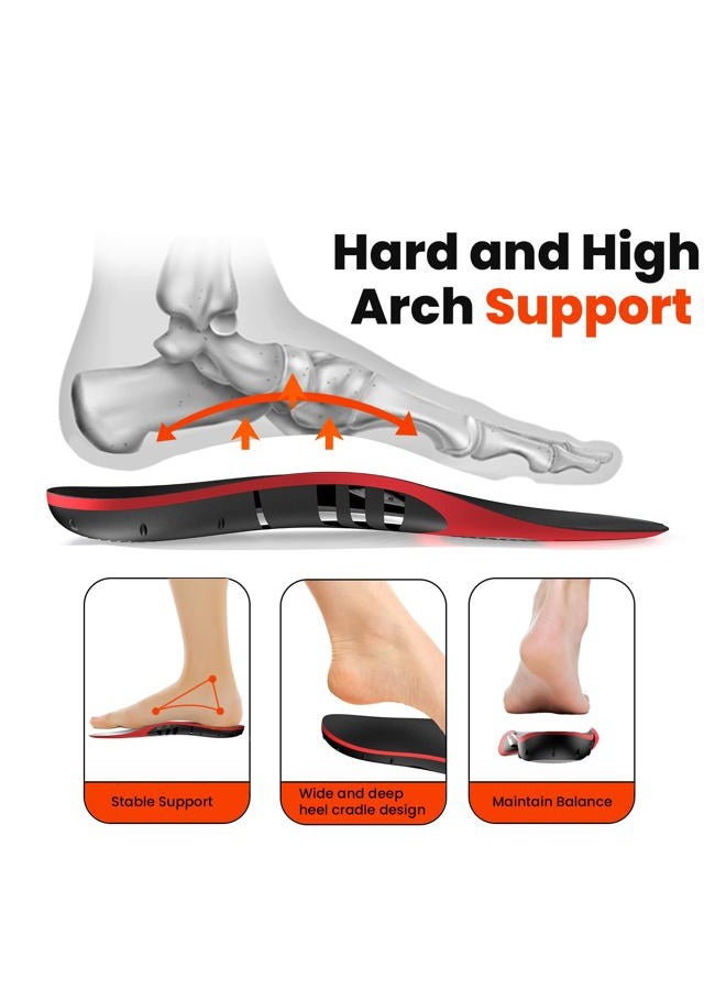 Kimihome Plantar Fasciitis Relief Insoles - High Arch Support Inserts - Heel Cups & Shoe Insoles for Heel Pain Relief - Heel Spur Relief Products - L - Image 5