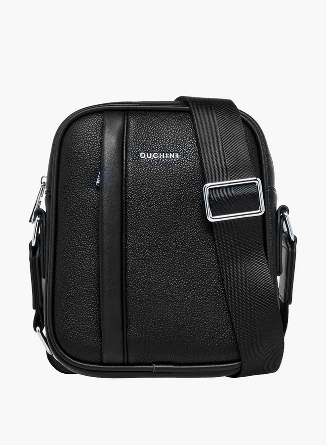 دوتشيني Solid Crossbody Bag with Adjustable Strap