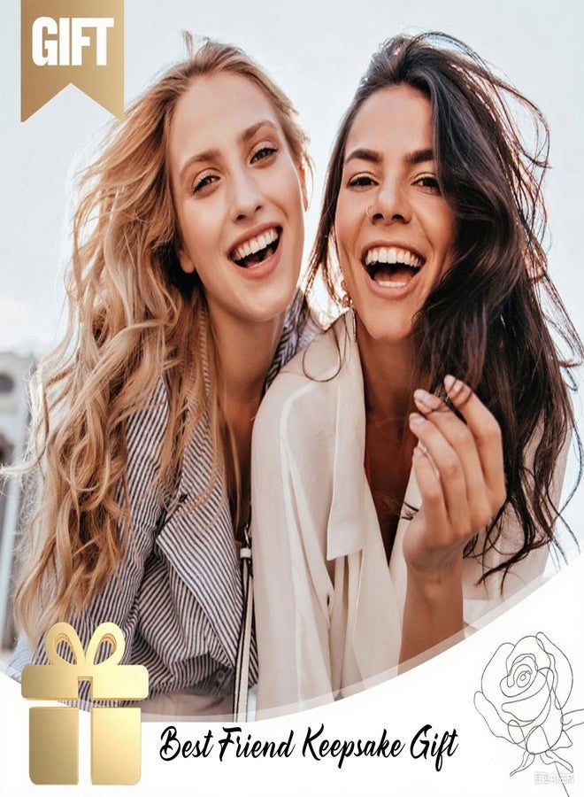 لوحة صداقة كريستالية محفورة بالليزر من موفديكا - هدية مميزة للنساء، الصديقات المقربات أو الأخوات، تذكار للصداقة الأبدية، هدية عيد ميلاد فريدة لأفضل صديقات النساء - Image 4